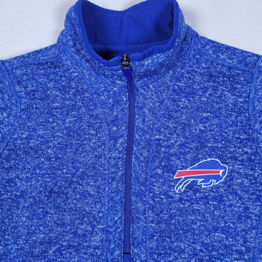 Buffalo‎ Bills Antigua Women's 1/4 Zip Long Sleeve Size SHeather Royal Blue